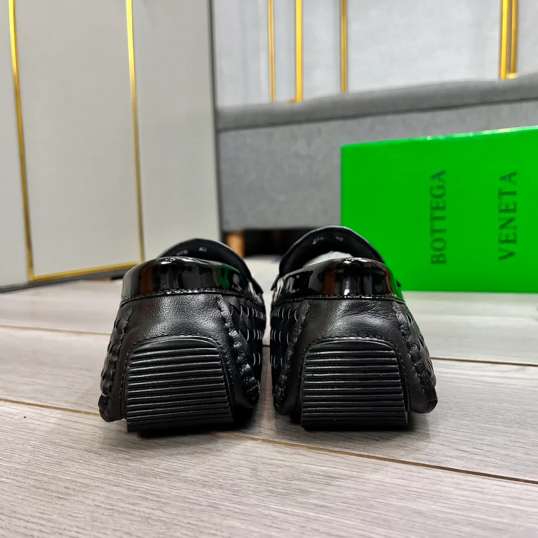 Factory price 440💵BV new men's shoes original replica👉👉High-end men's casual beanie shoes/💞driving shoes! 🔊Upper imported cowhide woven, ☑️Sheepskin lining, one-step design, light and smart ☮☮Suitable for all kinds of travel, exclusive new style, real shot, size 38-44, (45 can be customized)